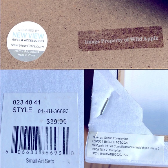 NEW Kitchen Canvas Art Happiness Love Blessed 8” x 8” Set of 3 - Picture 6 of 14